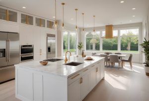 Home kitchen interior modern design